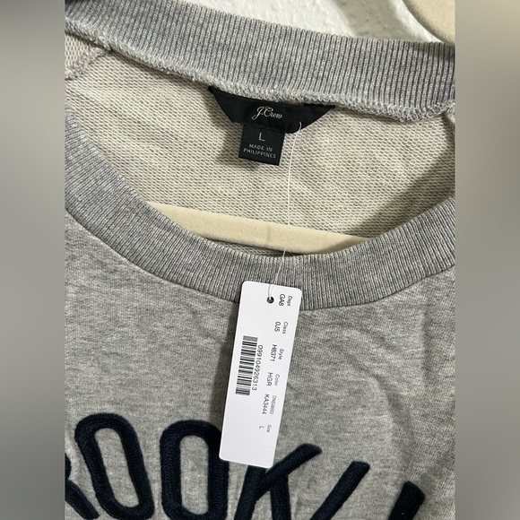 J Crew gray Brooklyn pullover crewneck sweatshirt - Picture 5 of 6